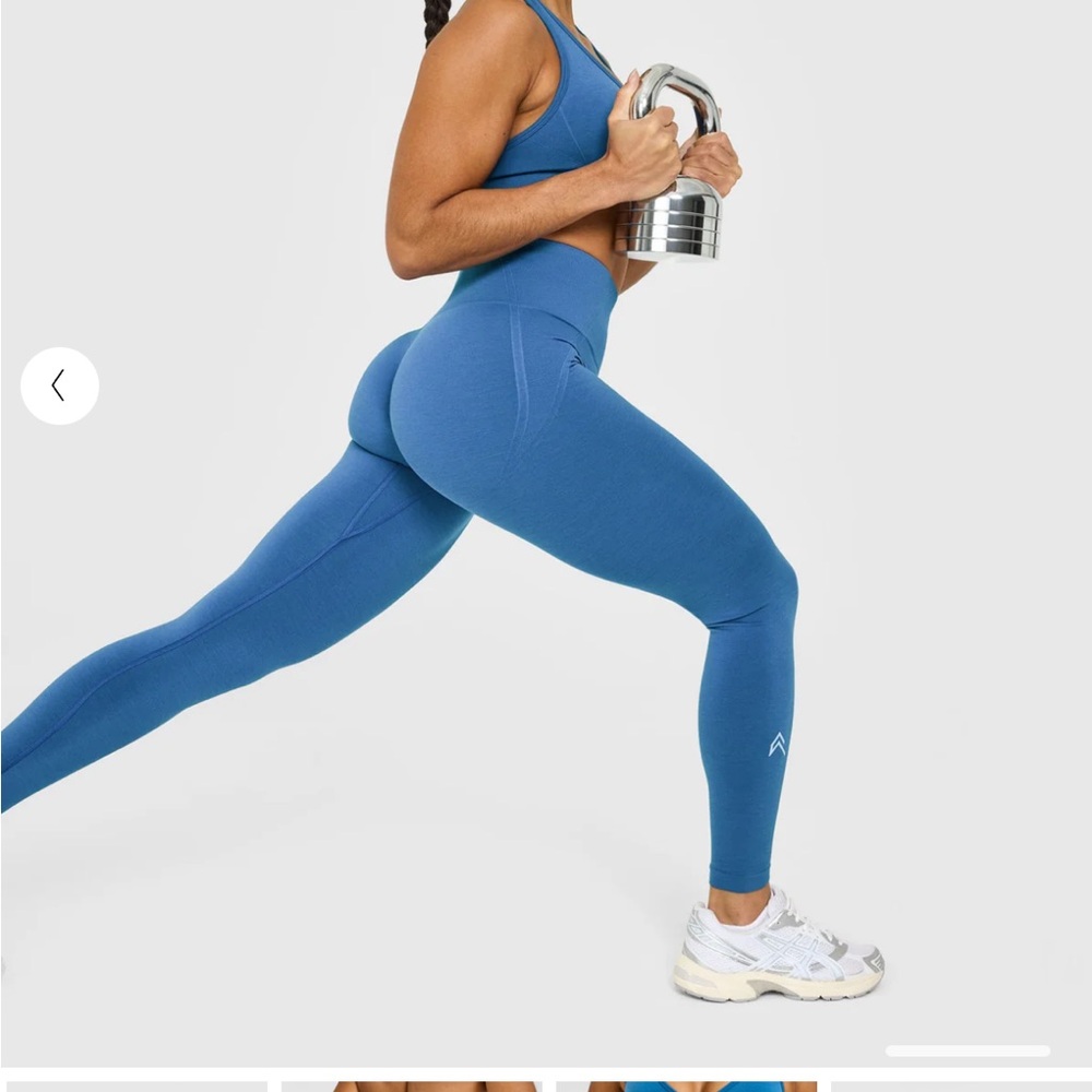Oner Active Seamless High-Rise Blue Leggings - Medium LONG